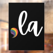 Autocollant Pour Fenêtre Comma La Kamala Harris Pride Rainbow LGBQ Gay (Feuille 2)