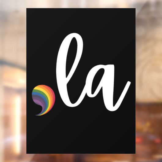 Autocollant Pour Fenêtre Comma La Kamala Harris Pride Rainbow LGBQ Gay (Feuille 2)