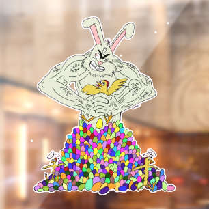 Autocollant Pour Fenêtre Comment le lapin de Pâques obtient ses oeufs