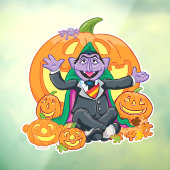 Autocollant Pour Fenêtre Comte von Count | Citrouilles d'Halloween (Feuille 3)