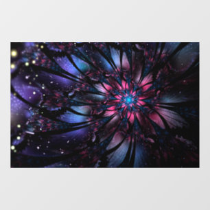 Autocollant Pour Fenêtre Conception Abstraite des fleurs fractales.