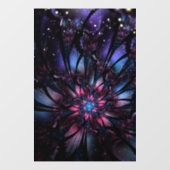 Autocollant Pour Fenêtre Conception Abstraite des fleurs fractales. (Feuille)