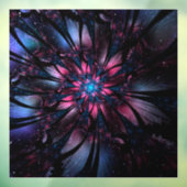 Autocollant Pour Fenêtre Conception Abstraite des fleurs fractales. (Feuille 3)