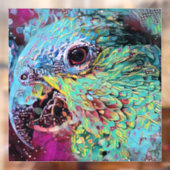 Autocollant Pour Fenêtre Conception abstraite du perroquet tropical (Feuille 2)