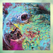 Autocollant Pour Fenêtre Conception abstraite du perroquet tropical (Feuille 3)