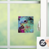 Autocollant Pour Fenêtre Conception abstraite du perroquet tropical (Maison)