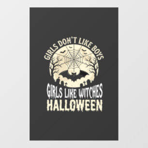 Autocollant Pour Fenêtre Conception de chauve-souris d'Halloween pour fille