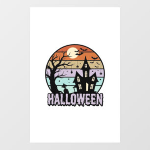 Autocollant Pour Fenêtre Conception de chemise de maison hantée Halloween v
