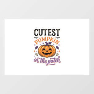 Autocollant Pour Fenêtre Conception de chemise Halloween Citrouille la plus