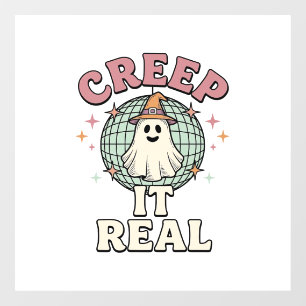 Autocollant Pour Fenêtre Conception de chemise Halloween Ghost Disco Creep