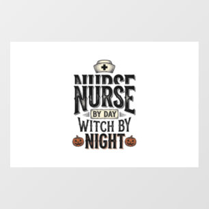 Autocollant Pour Fenêtre Conception de chemise Halloween Sorcière de nuit I