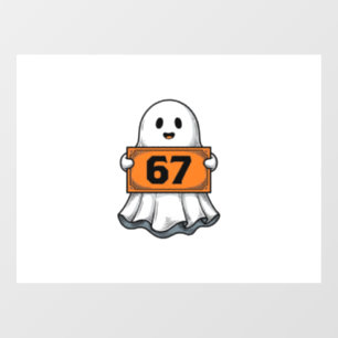 Autocollant Pour Fenêtre Conception de chemise Halloween Vintage Ghost Numb