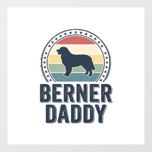 Autocollant Pour Fenêtre Conception de chemise vectorielle Berner Daddy Vin