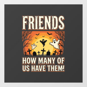 Autocollant Pour Fenêtre Conception de cimetière de fantômes Halloween Frie