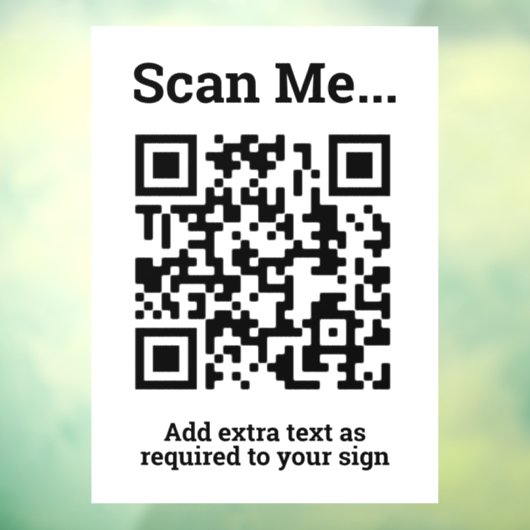 Autocollant Pour Fenêtre Conception de code QR (Feuille 3)