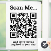 Autocollant Pour Fenêtre Conception de code QR (Maison)