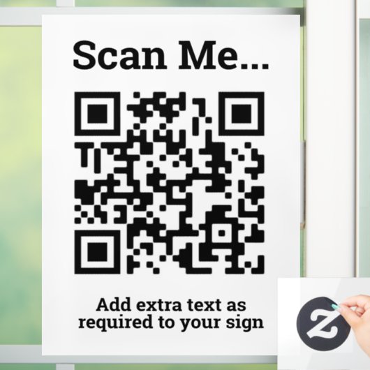 Autocollant Pour Fenêtre Conception de code QR (Maison)