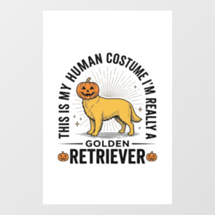 Autocollant Pour Fenêtre Conception de costume de citrouille d'Halloween de