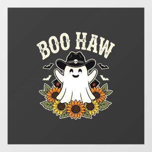 Autocollant Pour Fenêtre Conception de fantôme Halloween Western Boo Haw