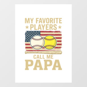 Autocollant Pour Fenêtre Conception de maillot de joueurs de baseball de so
