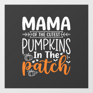 Autocollant Pour Fenêtre Conception de patch de citrouilles maman Halloween