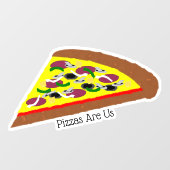 Autocollant Pour Fenêtre Conception de pizza (Feuille)