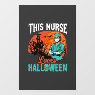 Autocollant Pour Fenêtre Conception de soins infirmiers Halloween épouvanta