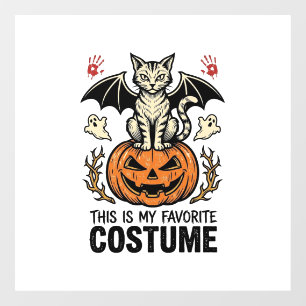Autocollant Pour Fenêtre Conception de T-shirt de costume de chat de citrou