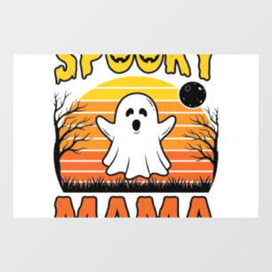 Autocollant Pour Fenêtre Conception de T-shirt Halloween Fantôme Vintage Sp