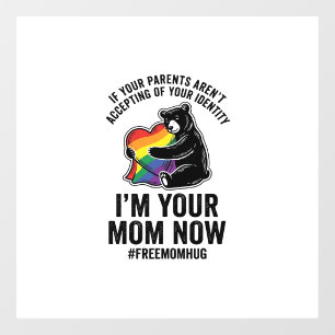 Autocollant Pour Fenêtre Conception de T-Shirt Vintage Fierté Ours Free Mom