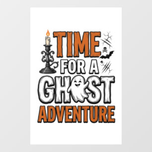 Autocollant Pour Fenêtre Conception de typographie vintage Halloween Ghost