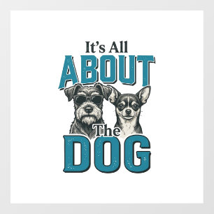 Autocollant Pour Fenêtre Conception de vecteur de citation d'amant de chien