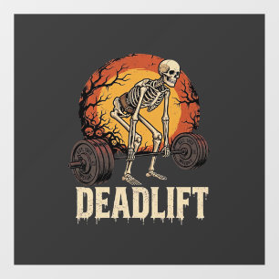 Autocollant Pour Fenêtre Conception d'entraînement de gym d'Halloween de so