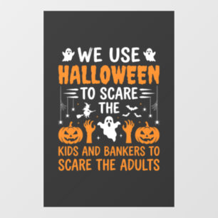 Autocollant Pour Fenêtre Conception d'Halloween pour enfants banquiers adul