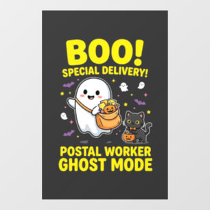 Autocollant Pour Fenêtre Conception d'Halloween pour les travailleurs posta