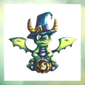 Autocollant Pour Fenêtre Conception magique du dragon d'Halloween (Feuille 3)