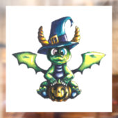 Autocollant Pour Fenêtre Conception magique du dragon d'Halloween (Feuille 2)