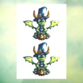 Autocollant Pour Fenêtre Conception magique du dragon d'Halloween (Feuille 3)