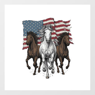 Autocollant Pour Fenêtre Conception vectorielle de chevaux de course patrio