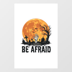 Autocollant Pour Fenêtre Conception vectorielle de cimetière d'Halloween vi