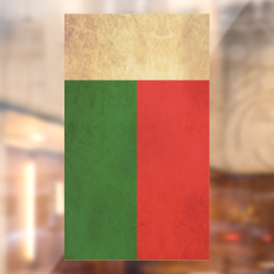 Autocollant Pour Fenêtre Conception vintage du drapeau de Madagascar