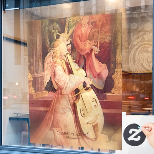 Autocollant Pour Fenêtre Concert des Anges (Fenêtre de café)