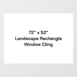 Autocollant Pour Fenêtre Concevez votre propre rectangle de paysage de 72"