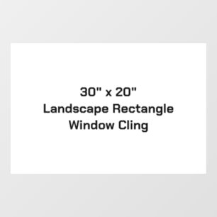 Autocollant Pour Fenêtre Concevez votre propre rectangle de paysage de 76 c