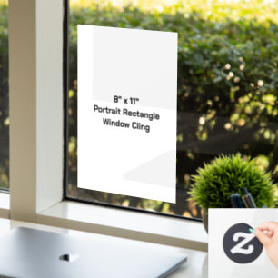 Autocollant Pour Fenêtre Concevez Votre Propre Rectangle de Portrait Simple