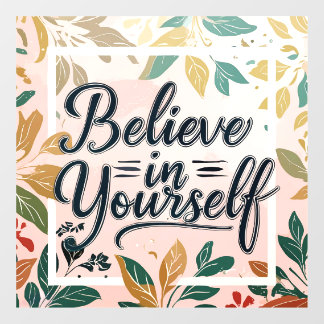 Autocollant Pour Fenêtre Confiance florale