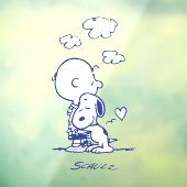 Autocollant Pour Fenêtre Confort et sécurité | Charlie & Snoopy Hug (Feuille 3)