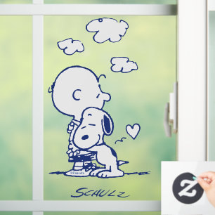 Autocollant Pour Fenêtre Confort et sécurité Charlie & Snoopy Hug