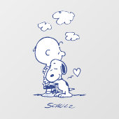 Autocollant Pour Fenêtre Confort et sécurité | Charlie & Snoopy Hug (Feuille)