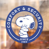 Autocollant Pour Fenêtre Confort et sécurité | Snoopy & Woodstock Hug (Feuille 2)